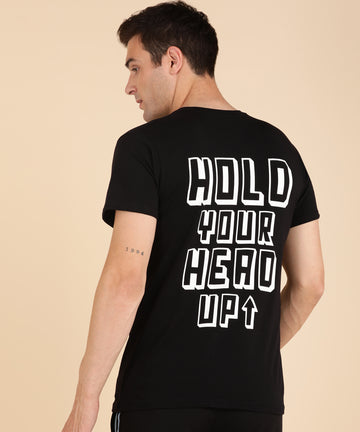 Hold your head Up Tee - Black